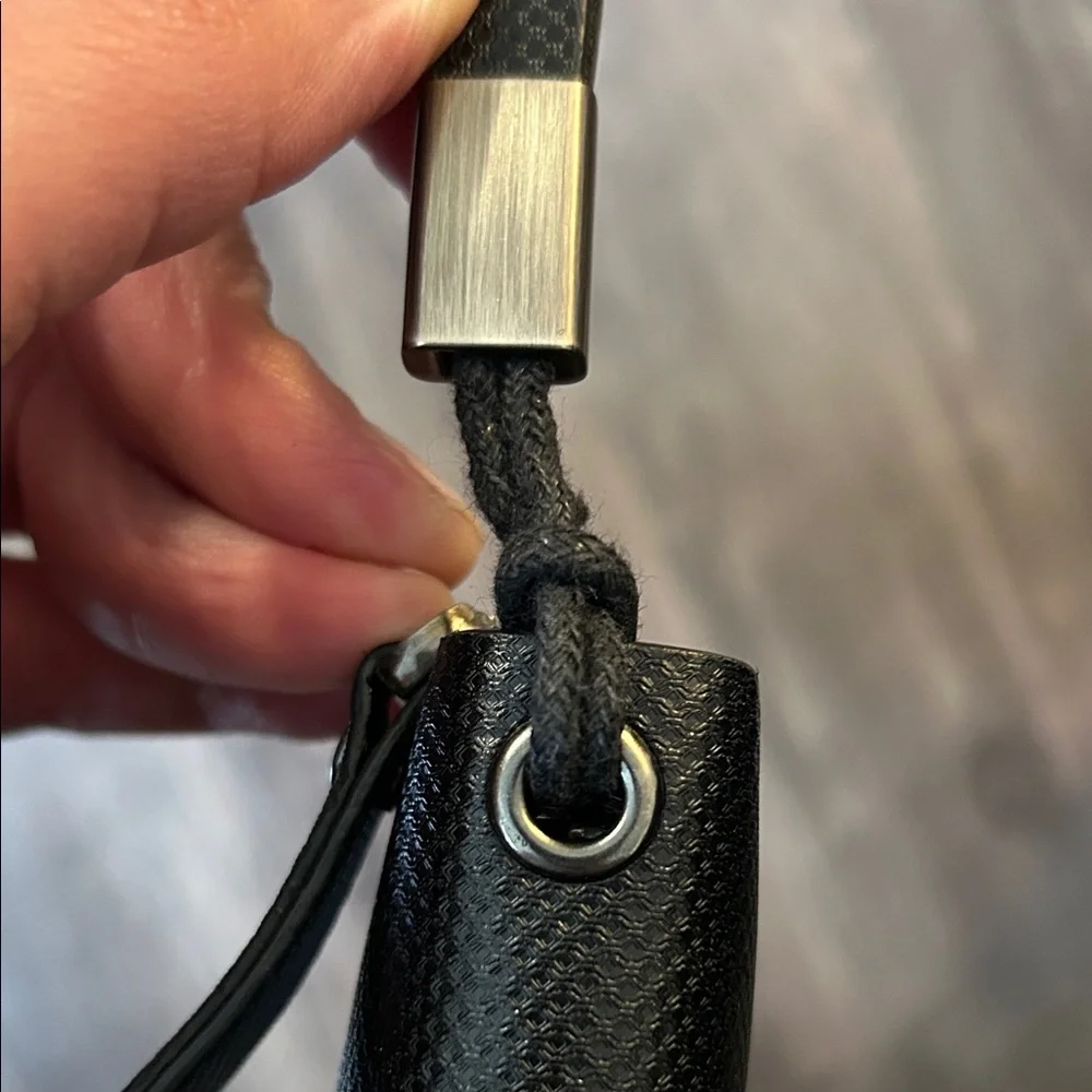 Black ENERGY Wallet with Wrist Strap